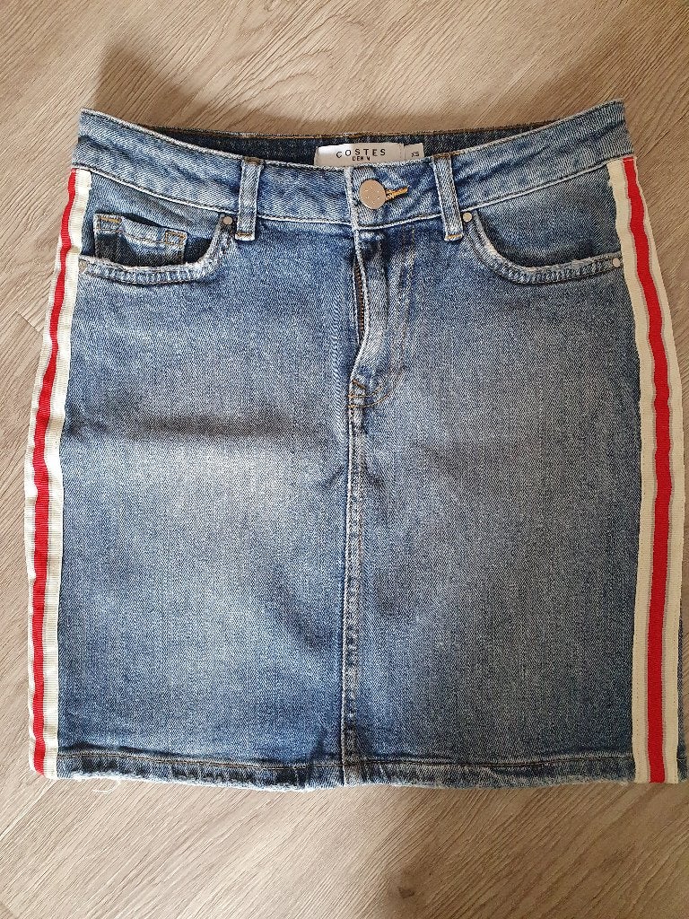 spijkerrokje maat XS, Blauw, Ophalen of Verzenden, Zo goed als nieuw, Costes
