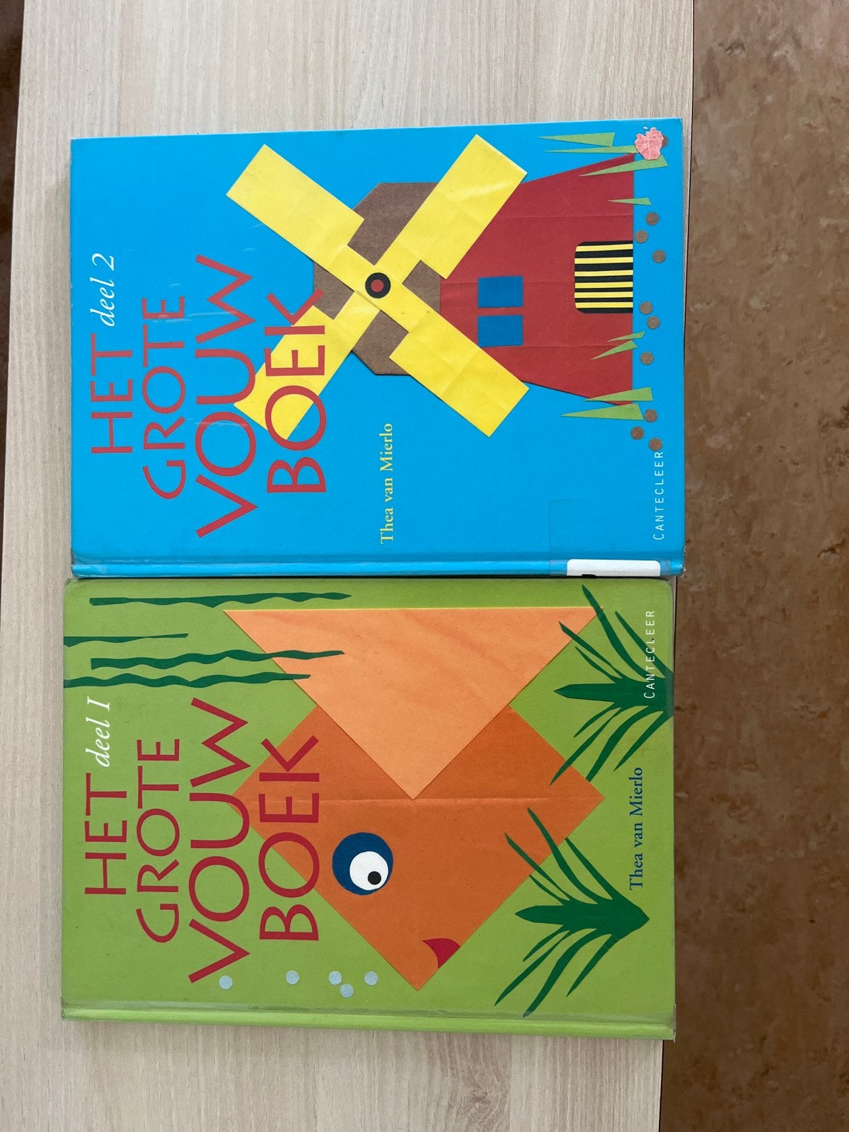 Het Grote Vouwboek Deel 1 & 2 - Knutselboeken, Gebruikt, Dieren, Meerkleurig, Ophalen of Verzenden