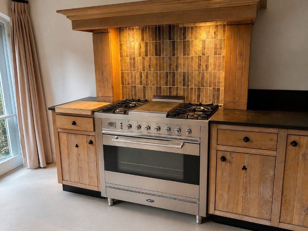 Mooi Boretti gasfornuis met oven, Ophalen, Gebruikt, 60 cm of meer, Gas