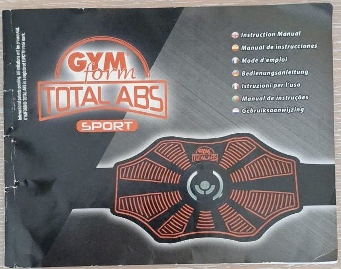 GymForm Total Abs - buikspier stimulator - met handleiding, Ophalen of Verzenden, Gebruikt, Buik, Buikspierwiel