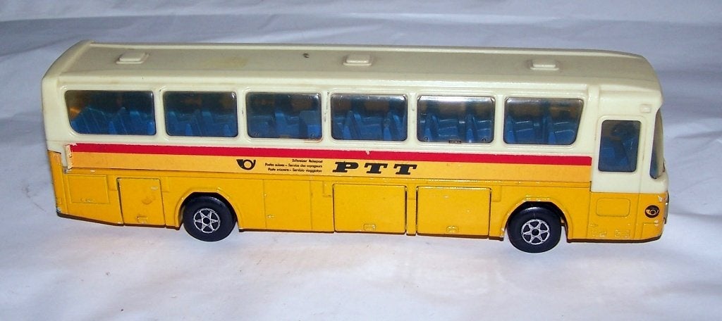 Prachtige Majorette klassieke  PTT Mercedes bus. 1/55. Nwst., Ophalen of Verzenden, Zo goed als nieuw, Bus of Vrachtwagen, Majorette