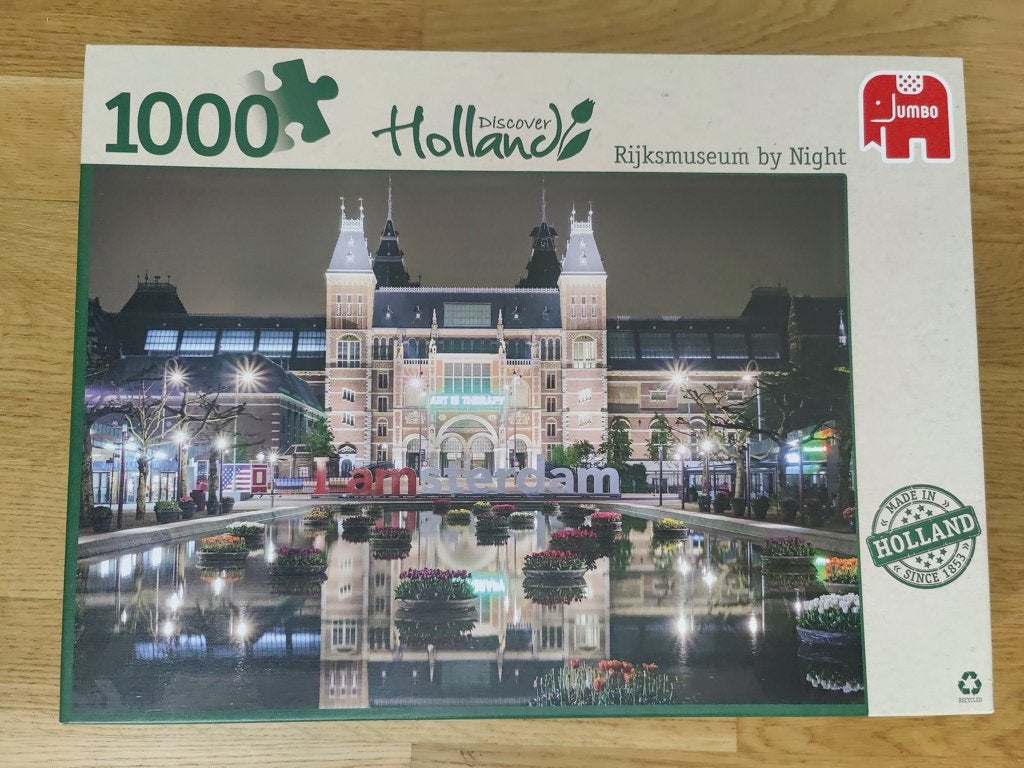 Legpuzzel Rijksmuseum Amsterdam, 1000 stukjes, Hobby en Vrije tijd, Denksport en Puzzels, Ophalen of Verzenden, 500 t/m 1500 stukjes
