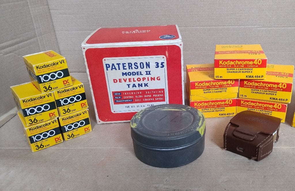 Collectie vintage Kodak film, fotorollen en toebehoren, Ophalen of Verzenden, Gebruikt, Overige typen