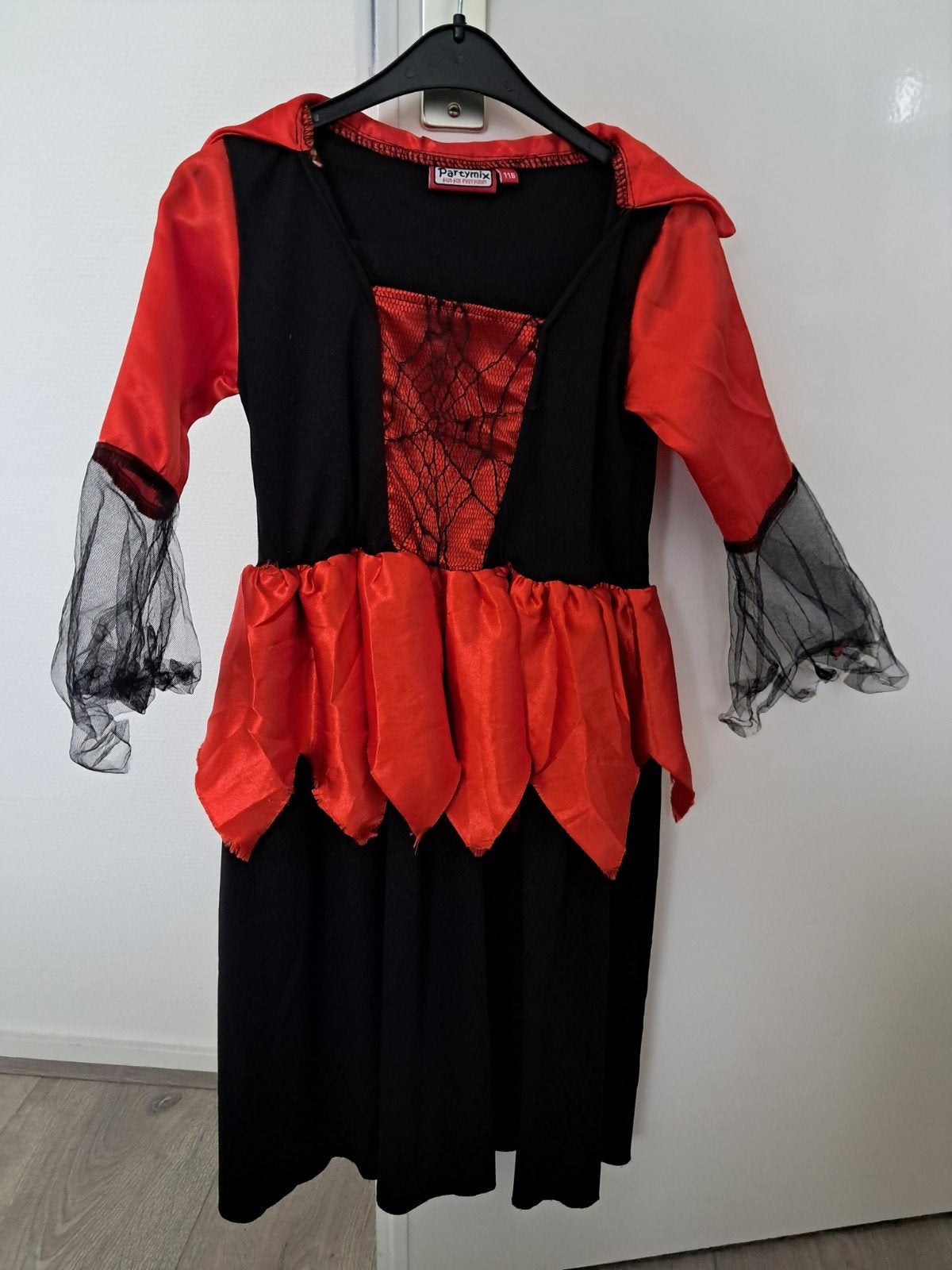 Party Mix verkleedkleding jurk heks maat 116 halloween, Ophalen of Verzenden, 110 t/m 116, Meisje