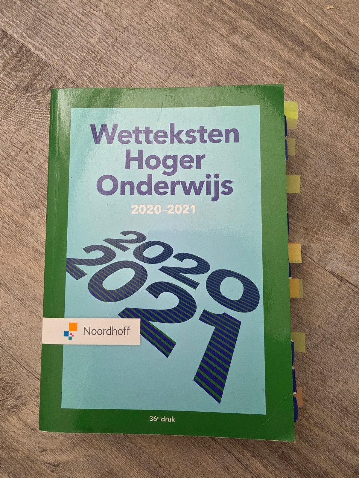Wetteksten Hoger Onderwijs 2020-2021 36e druk, Redactieraad, Sociale wetenschap, Ophalen of Verzenden, Zo goed als nieuw