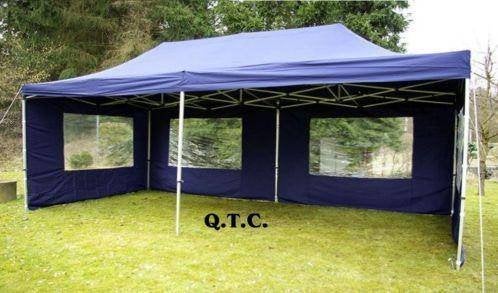 Topklasse 3x6m Vouwtent / Easy Up Vouw-Partytent. Blauw, Opvouwbaar, Partytent, Nieuw, Ophalen of Verzenden