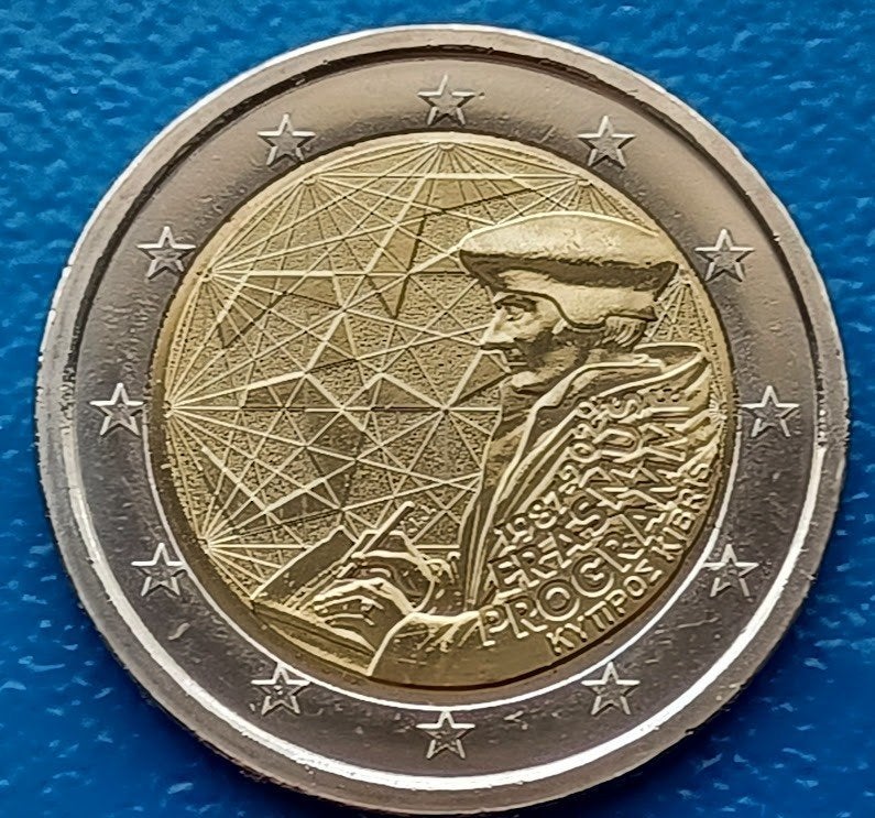 Cyprus 2 Euro "Erasmus" 2022 - UNC, Postzegels en Munten, Munten | Europa | Euromunten, Verzenden, Cyprus, 2 euro