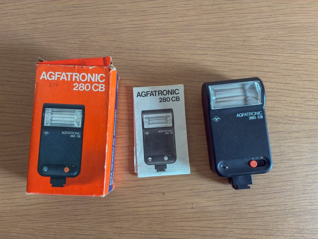 Flitser Agfatronic 280CB, Ophalen of Verzenden, Gebruikt, Externe flitser, Agfa