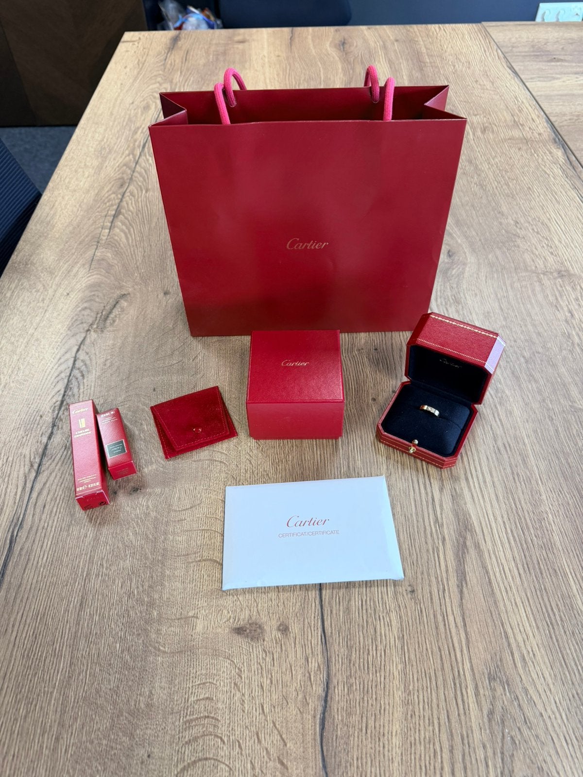 Cartier Love Ring maat 52 - 18k Rosé goud, Ophalen of Verzenden, Dame, Goud, Kleiner dan 17