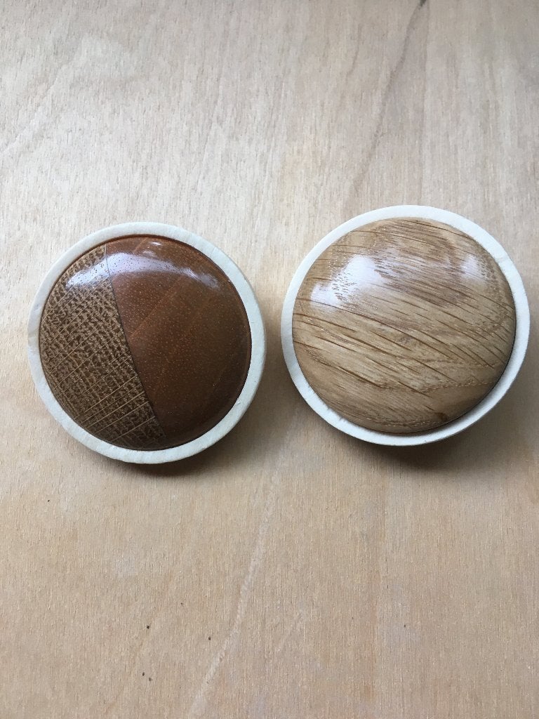 Unieke houten Broches, Ophalen of Verzenden, Nieuw, Bruin, Overige materialen