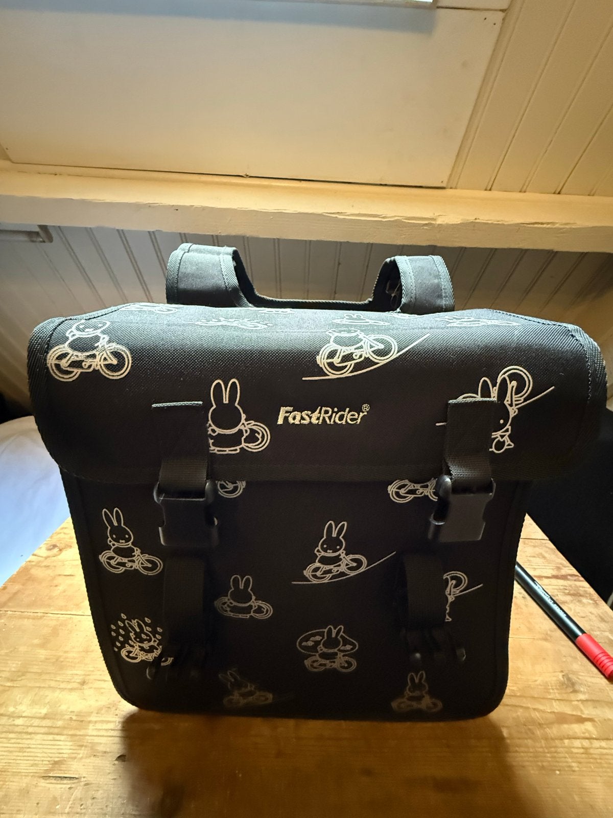 FastRider Miffy Dubbele Fietstas - Zwart, Ophalen of Verzenden, Nieuw