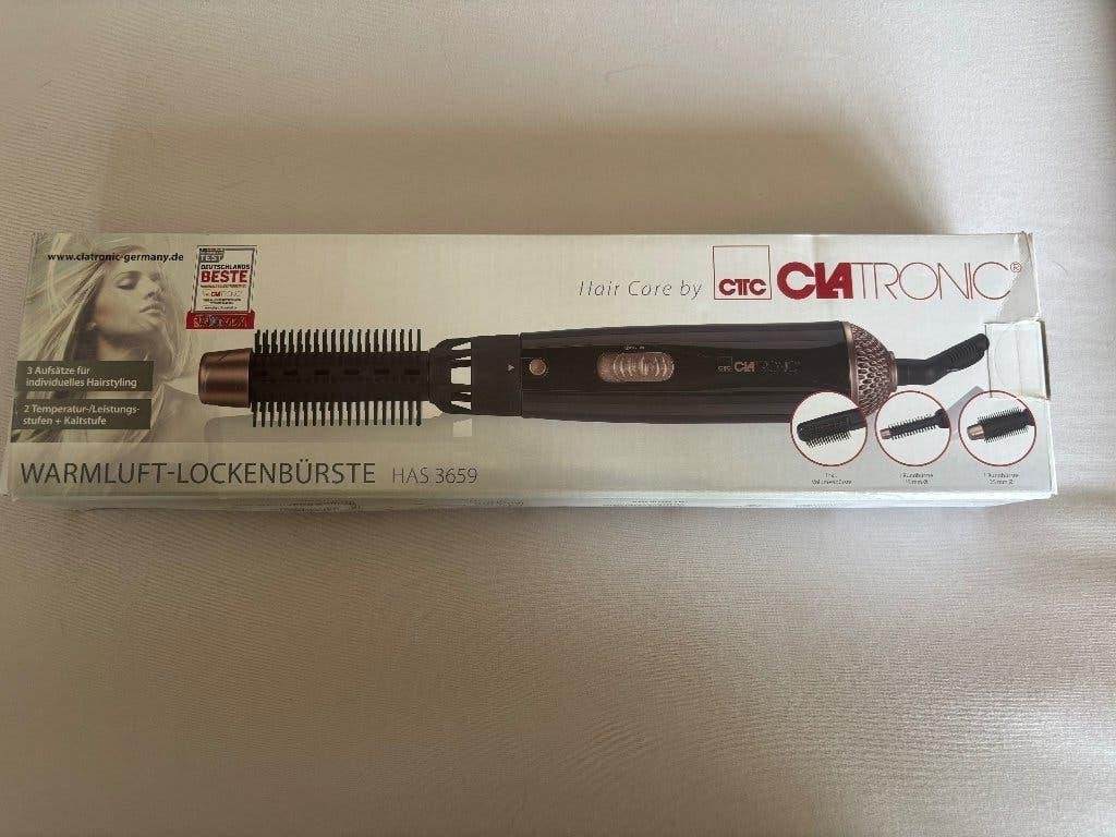 Clatronic HAS 3659 Krulborstel, 3 opzetstukken, Verzenden, Nieuw, Föhn of Haardroger