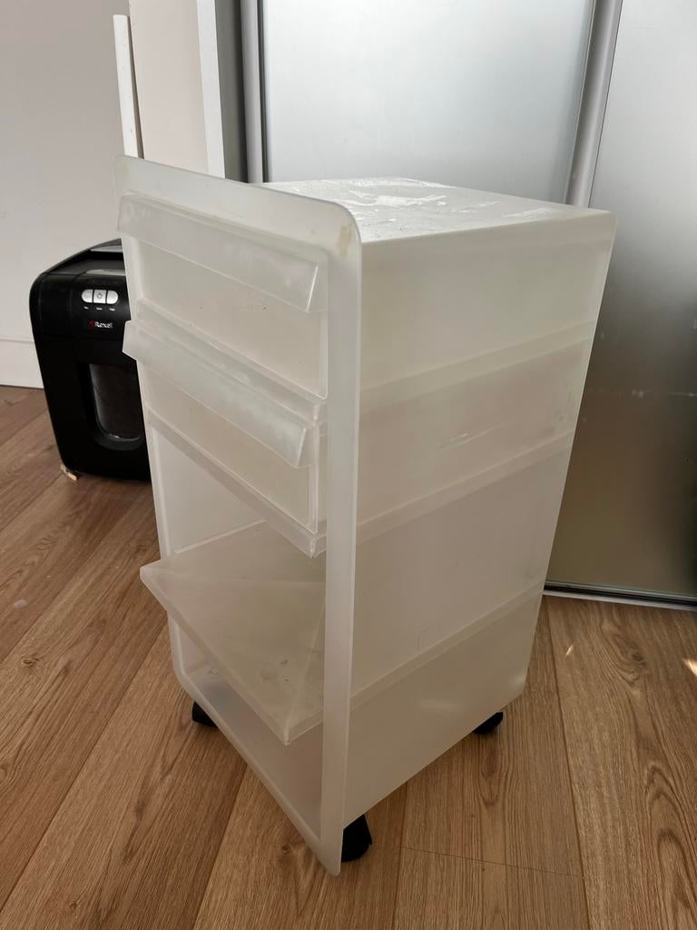 Handig kunststof ladenblokje met 2 lades, Ophalen, Gebruikt, 1 of 2 laden, Minder dan 25 cm
