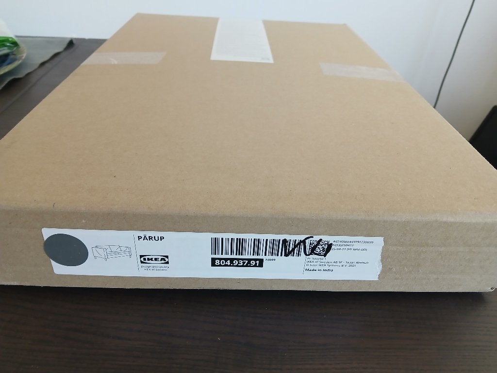 Ikea Parup, hoes 2-zits bank. Vissle grijs., Ophalen of Verzenden, Nieuw, Tweepersoons, Grijs