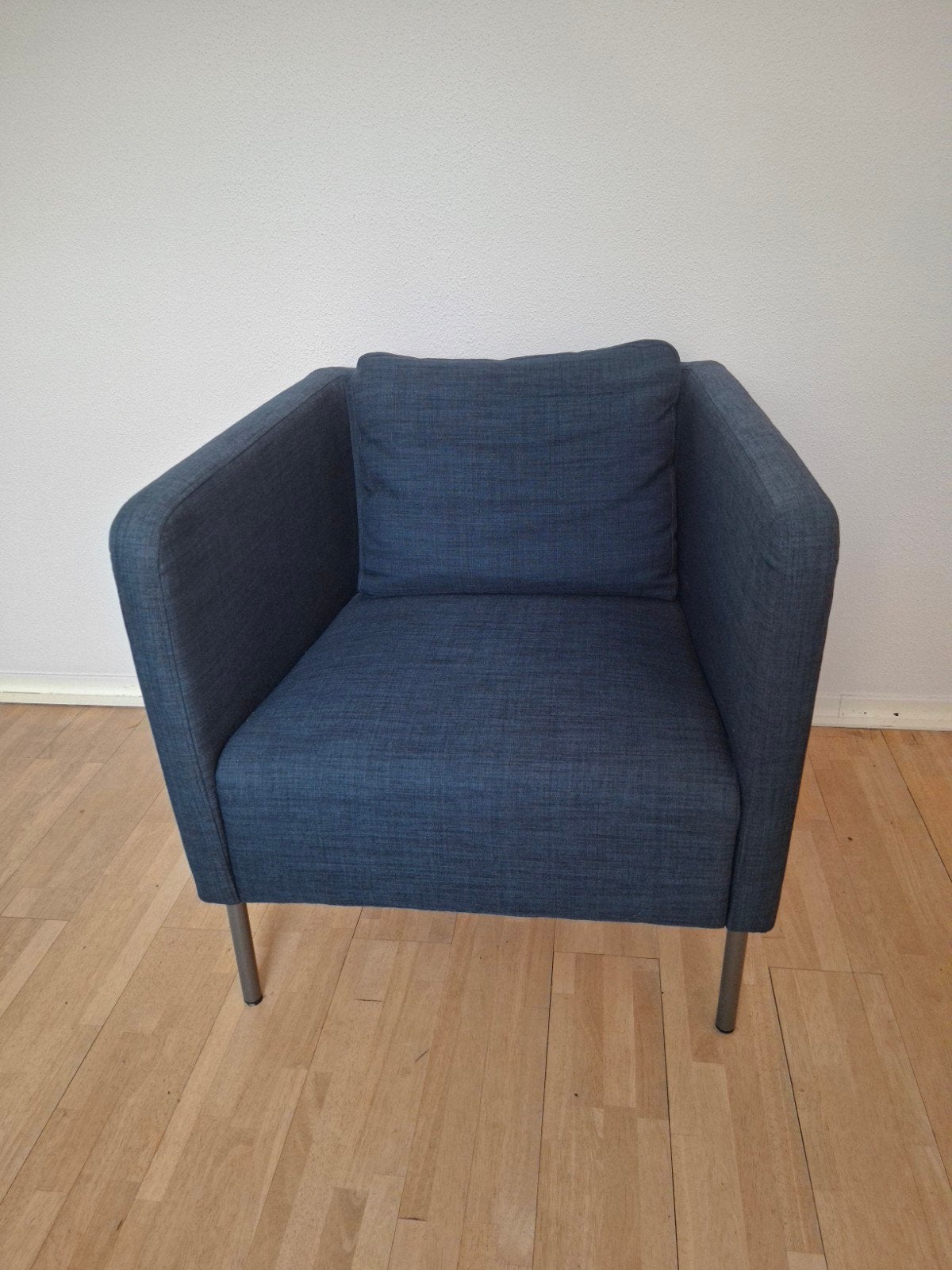 Fauteuil blauw, Huis en Inrichting, Stoelen, Ophalen, Zo goed als nieuw, Stof