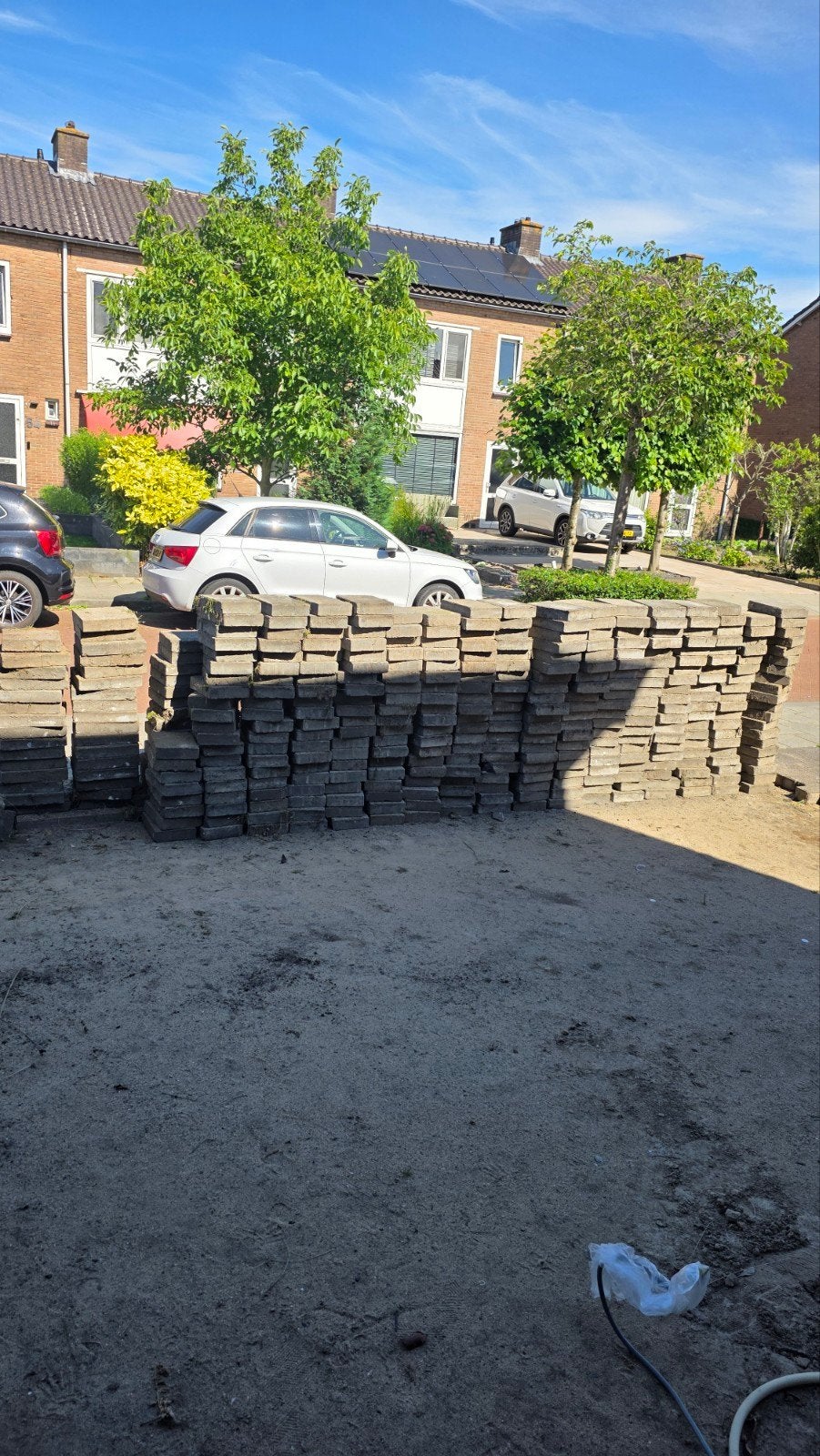 GRATIS Terrastegels / klinkers, Gebruikt, Ophalen of Verzenden, 10 m² of meer, Beton