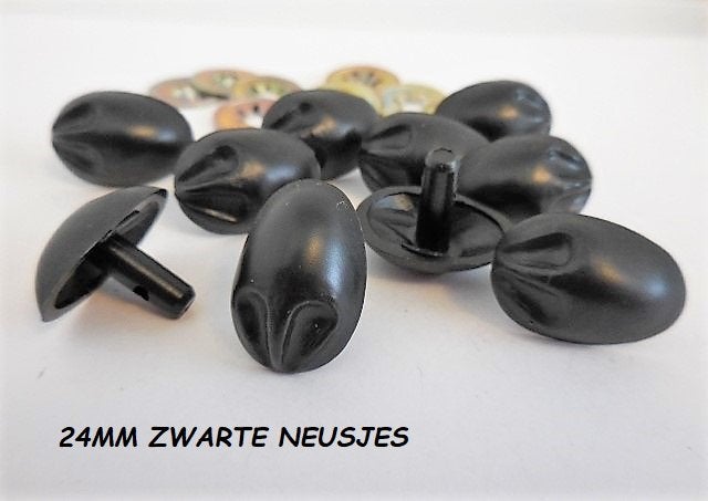 x6 Nieuw Neuzen Neus Neusjes 24mm, Ophalen of Verzenden, Nieuw, Breien of Haken, Overige typen