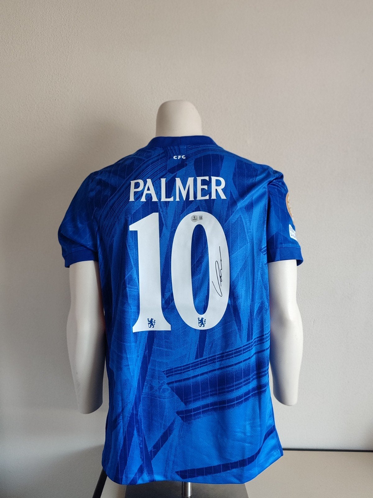 Chelsea shirt gesigneerd door Cole Palmer met Beckett coa

I, Verzamelen, Ophalen of Verzenden, Nieuw, Buitenlandse clubs, Shirt