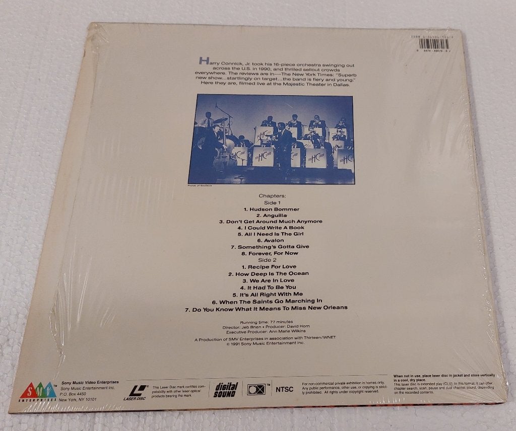 Harry Connick LASERDISC Swinging Out Live USA, Gebruiksvoorwerp, Verzenden, Harry Connick, NvT
