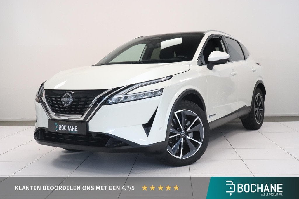 Nissan Qashqai 1.5 e-Power Tekna | Panoramadak | 360° camer, Auto's, Nissan, 1497 cc, Gebruikt, 190 pk, Leder en Stof