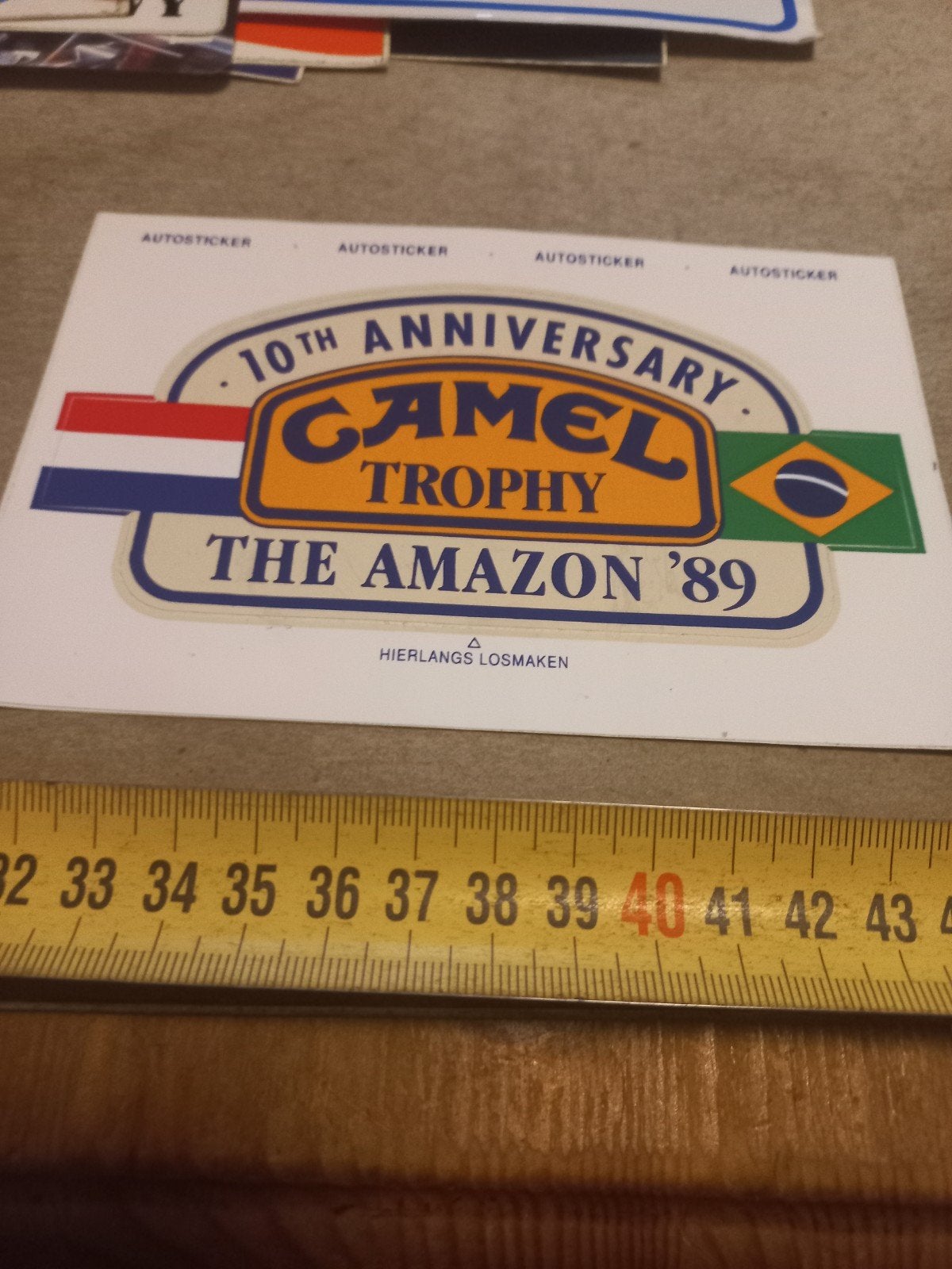 Camel Trophy The Amazon '89 10th Anniversary Autosticker, Ophalen of Verzenden