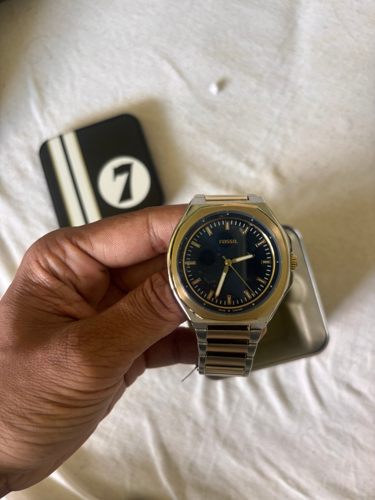 fossil nieuw horloge, Ophalen of Verzenden, Zo goed als nieuw, Leer, Overige merken