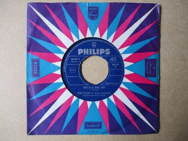 s0195 henk elsink - hier is je kind piet, Ophalen, Gebruikt, 7 inch, Overige genres