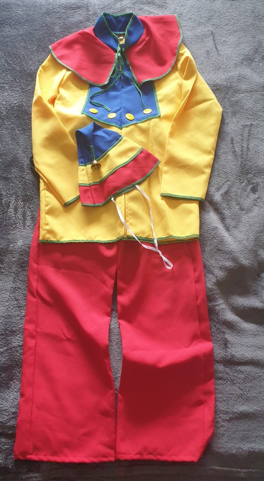 kinder clownspak maat 140, Ophalen of Verzenden, Zo goed als nieuw, 134 t/m 140, Jongen of Meisje