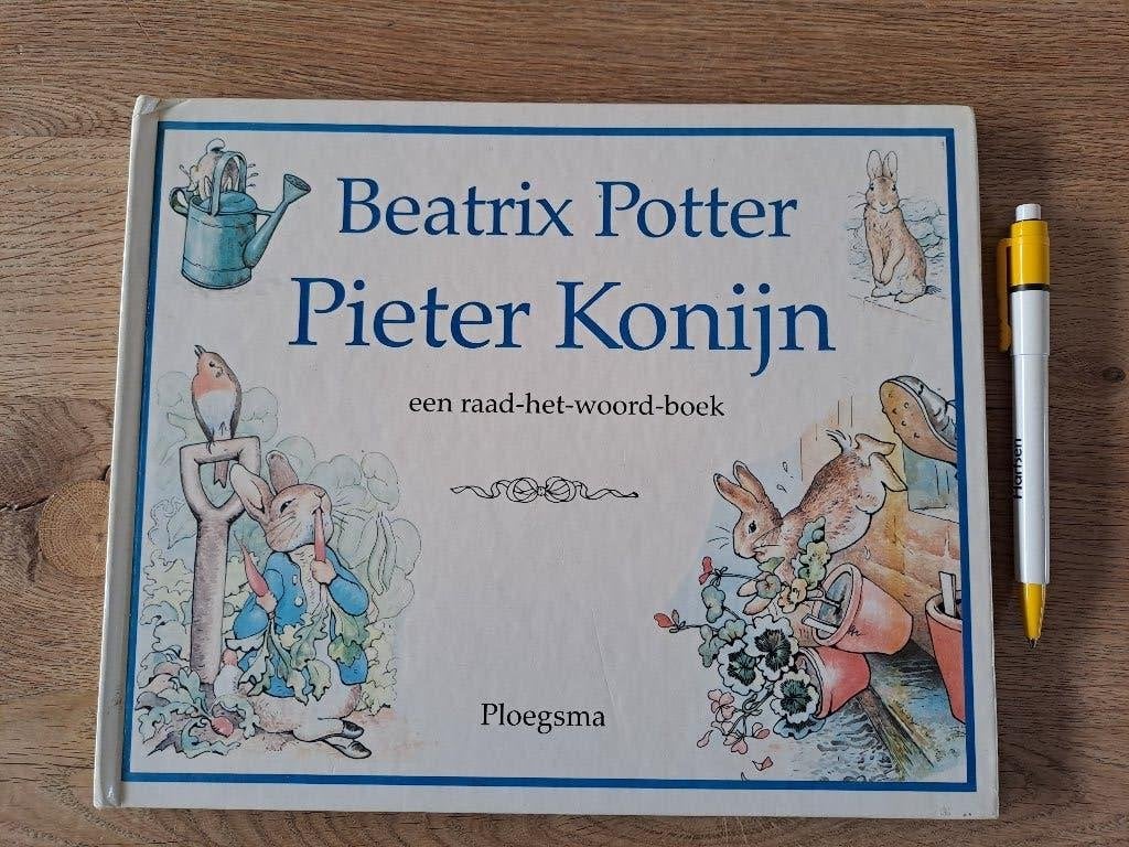 BEATRIX POTTER. PIETER KONIJN. EEN-RAAD-HET-WOORD-BOEK, Gelezen, 3 tot 4 jaar, Beatrix Potter, Ophalen of Verzenden