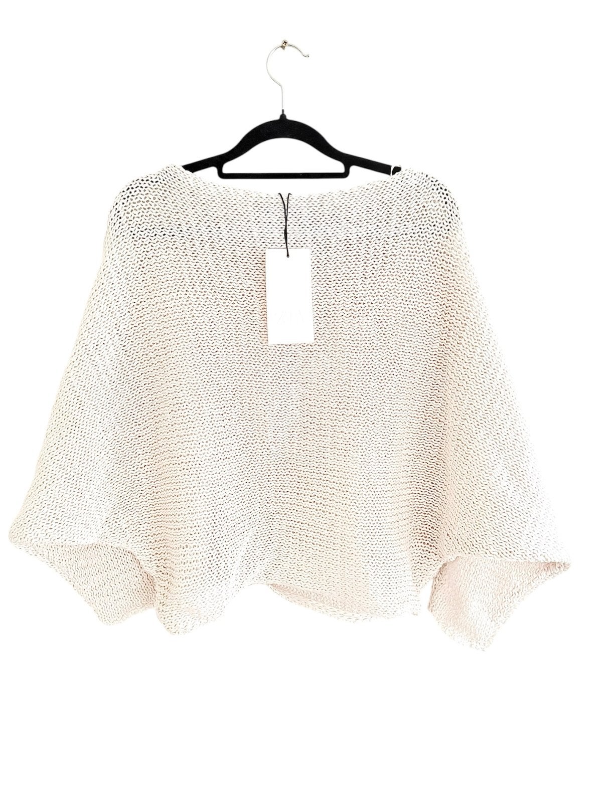 Tricot trui ZARa nieuw met label, Kleding | Dames, Truien en Vesten, Ophalen of Verzenden, Nieuw, Maat 36 (S), Wit