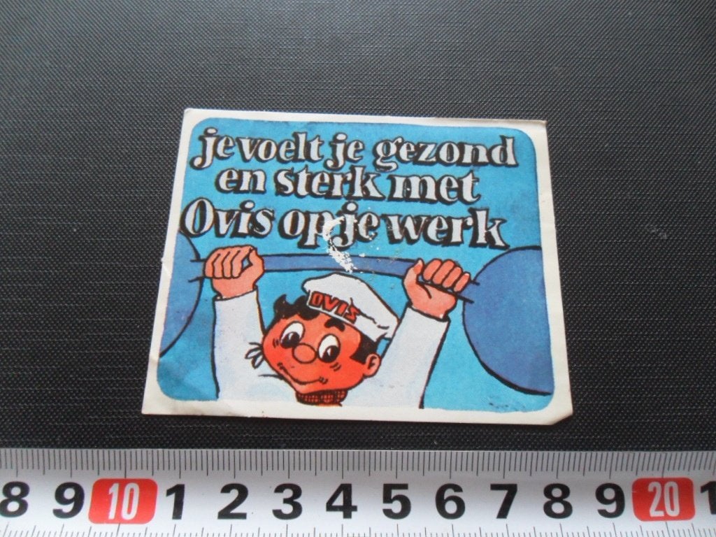 sticker ovis roggebrood strip je voelt je gezond en sterk, Verzamelen, Ophalen of Verzenden, Zo goed als nieuw