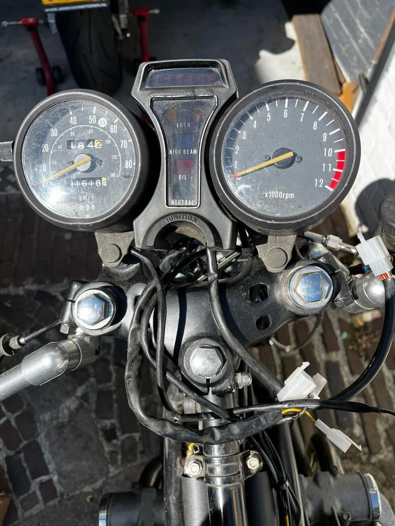 Tellerunit Suzuki GS750 bj 1977 ( bobine, voorpoten ), Motoren, Ophalen of Verzenden