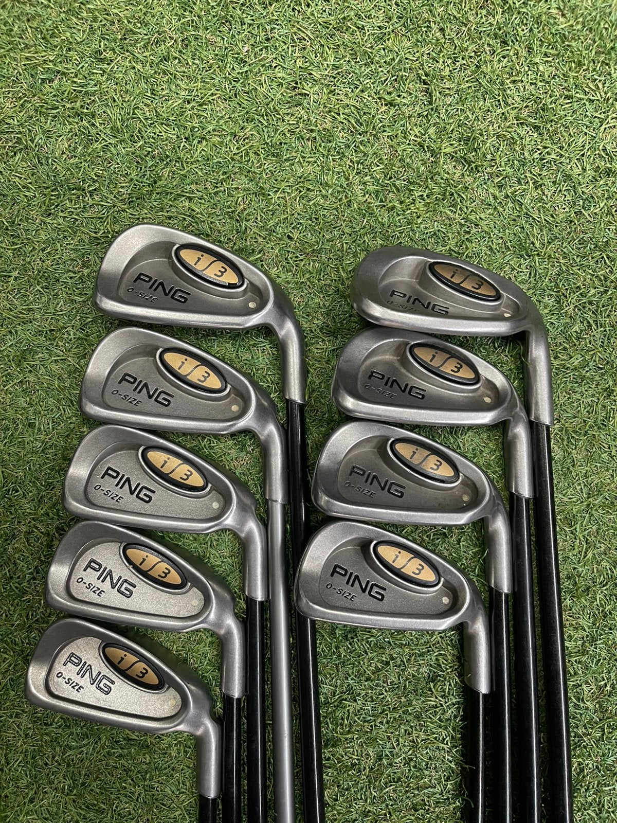 Complete Ping i3 o-size ijzerset 3 t/m pw, sw (white fot), Set, Gebruikt, -, -