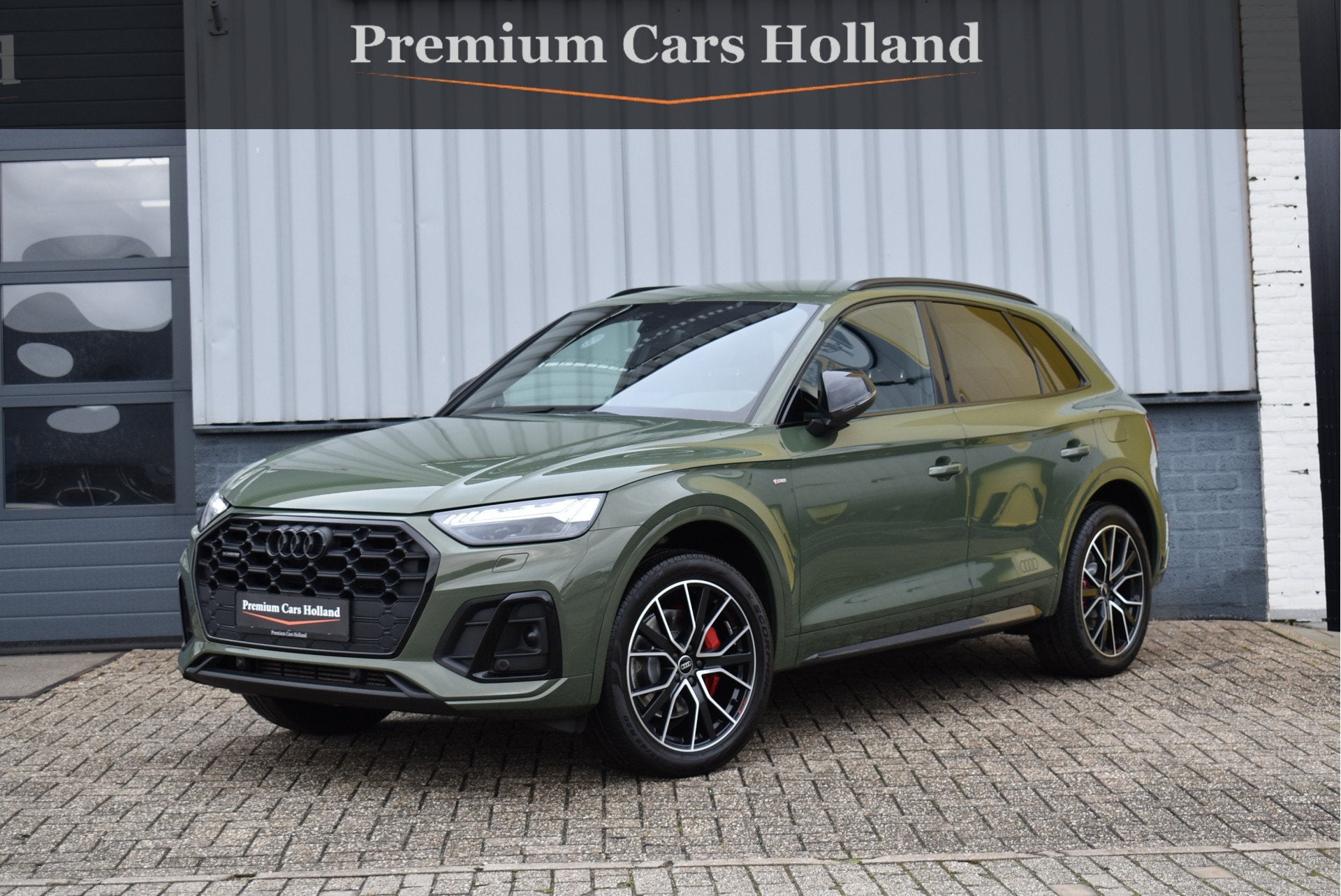 Audi Q5 50 TFSI e S-Line 299 Pk Black Optik Matrix Leder Nav, Auto's, Audi, Automaat, Gebruikt, Euro 6, 4 cilinders