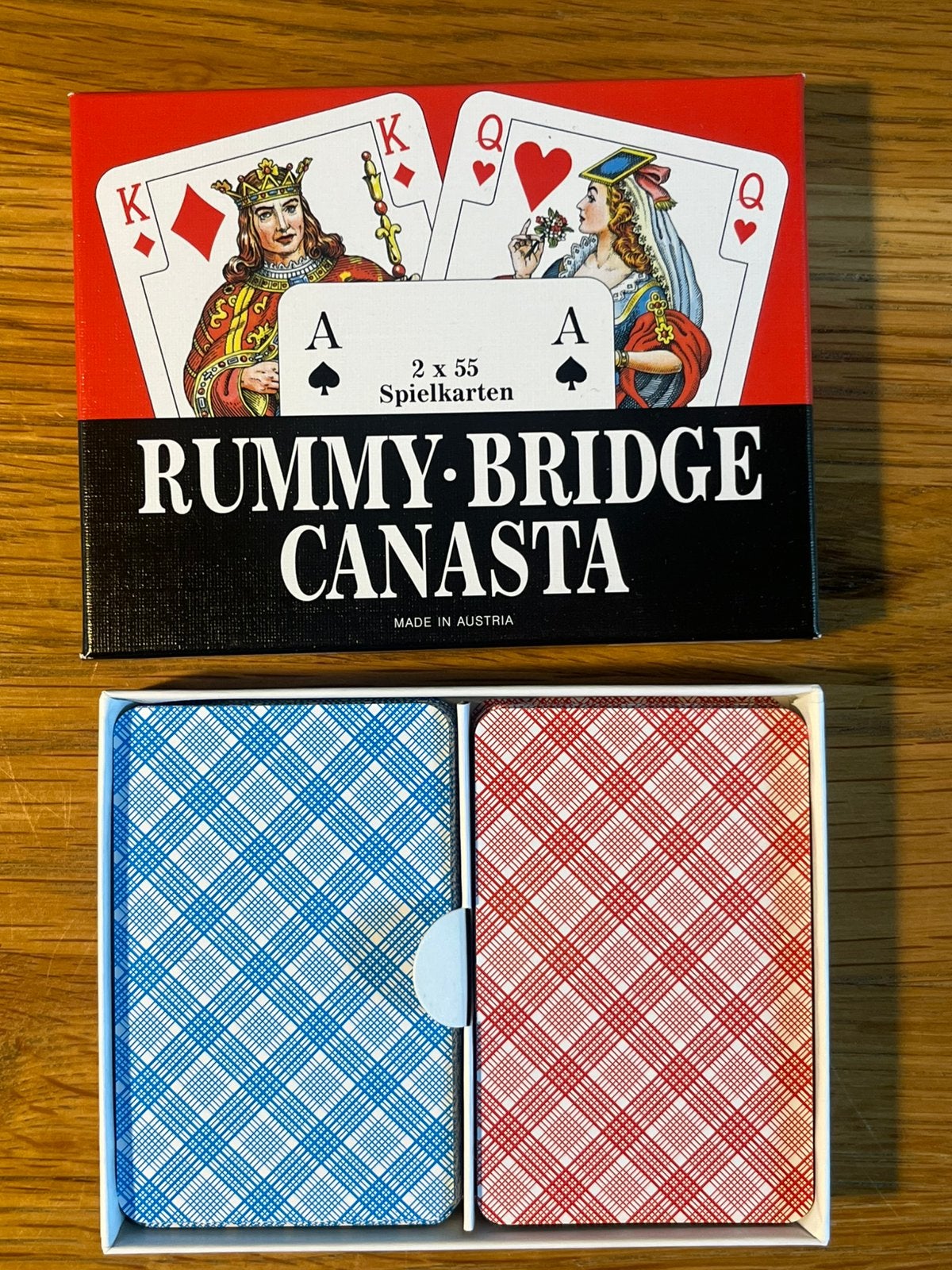 Speelkaarten Piatnik Rummy Bridge Canasta set + 6  jokers, Verzenden, Zo goed als nieuw, Speelkaart(en)