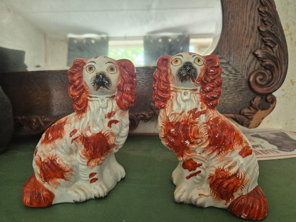 Antieke hondjes, Antiek en Kunst, Ophalen of Verzenden