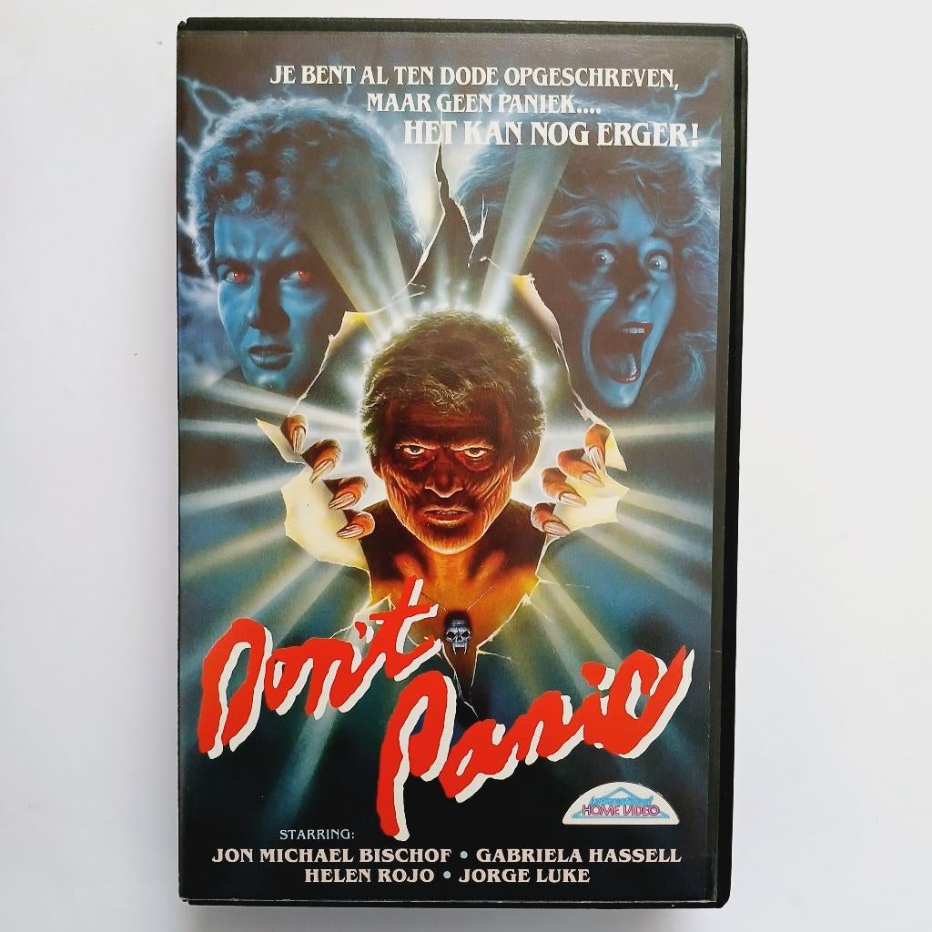 Don't Panic - NL ex rental vhs - International Home Video, Alle leeftijden, Verzenden, Gebruikt, Horror