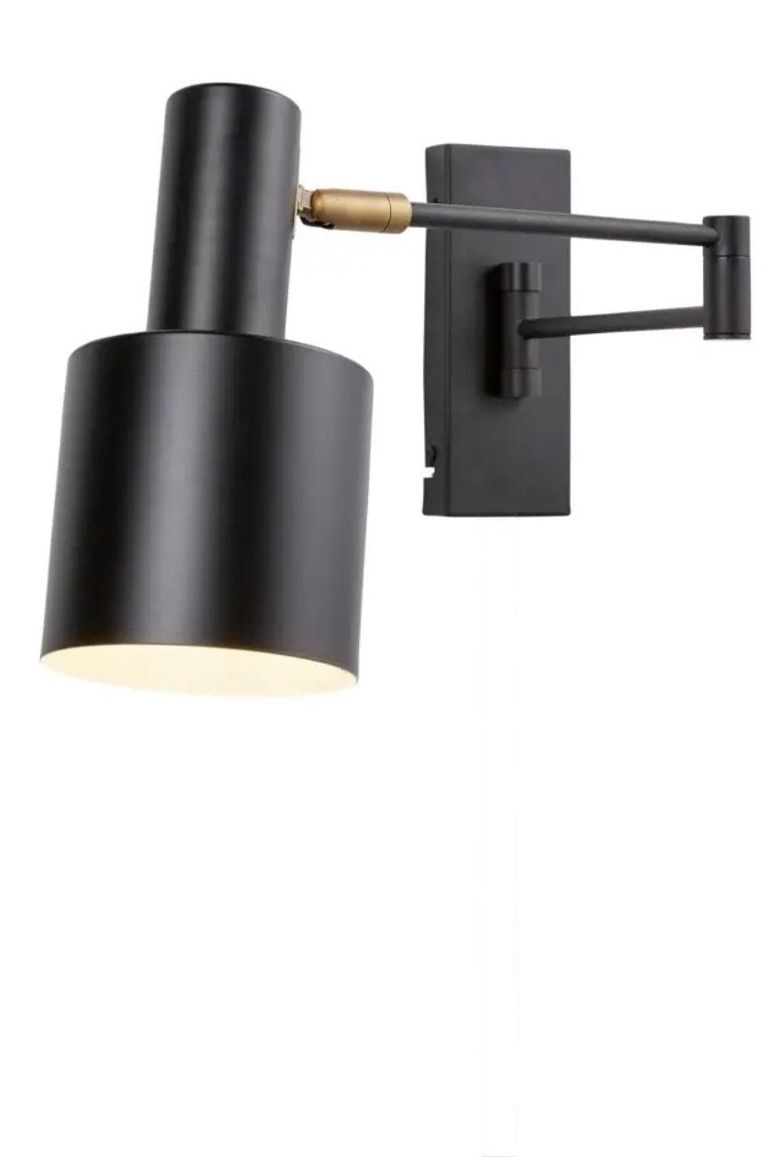 2x Nordin wandlampen met draaibare kap - E27 fitting, Ophalen of Verzenden, Zo goed als nieuw, Metaal