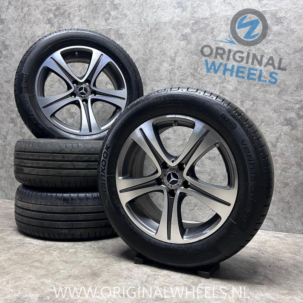 17 inch originele velgen + zomerbanden MB E klasse W213, Banden en Velgen, 17 inch, Ophalen of Verzenden, Mercedes