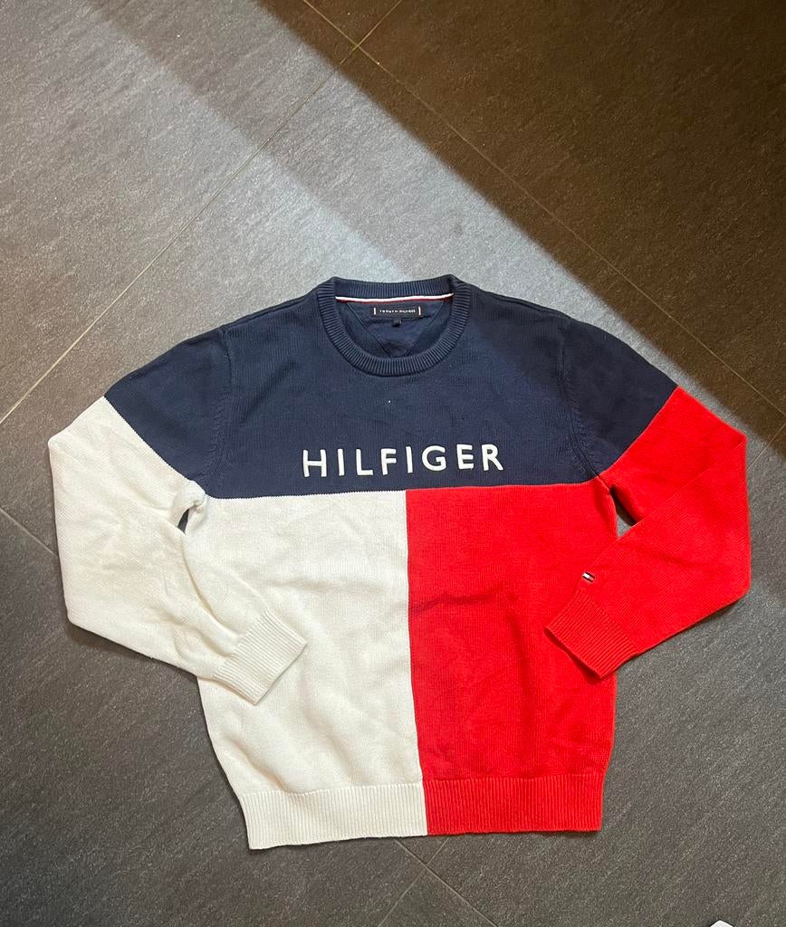 Sweater tommy hilfiger, Ophalen of Verzenden, Zo goed als nieuw, Overige maten, Blauw