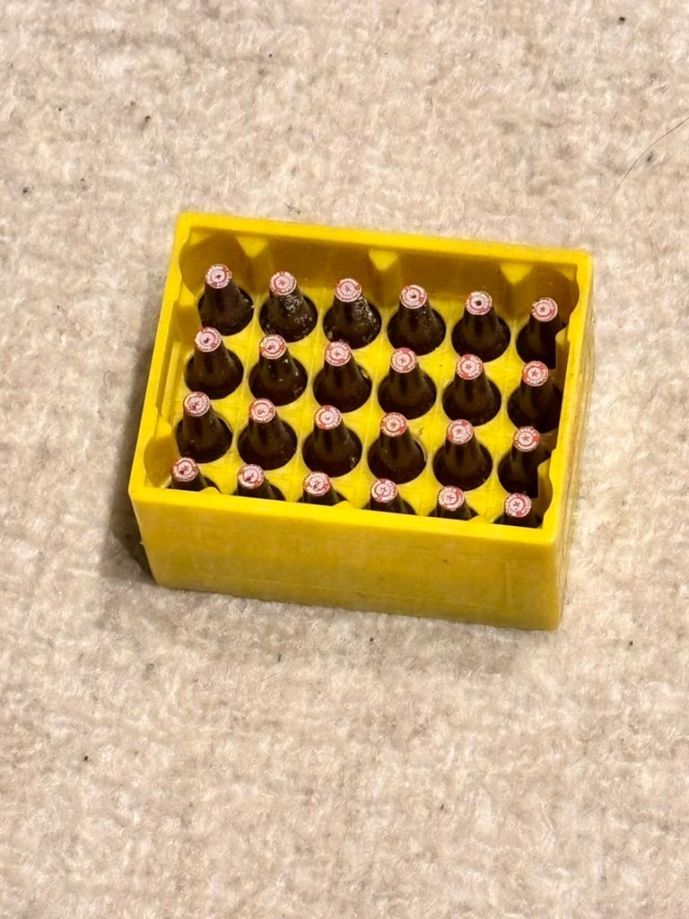 Miniatuur bierkratje met flesjes, Ophalen of Verzenden, Gebruikt, Overige typen, Heineken