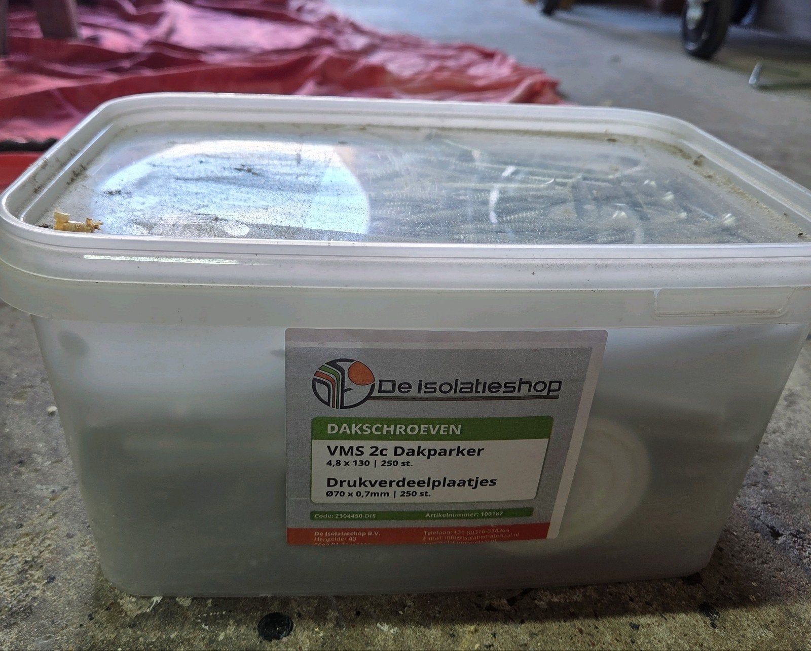 Dakschroeven Eurofast en drukverdeelplaatjes de isolatieshop, Ophalen, Nieuw, 100 tot 250 mm, Schroeven