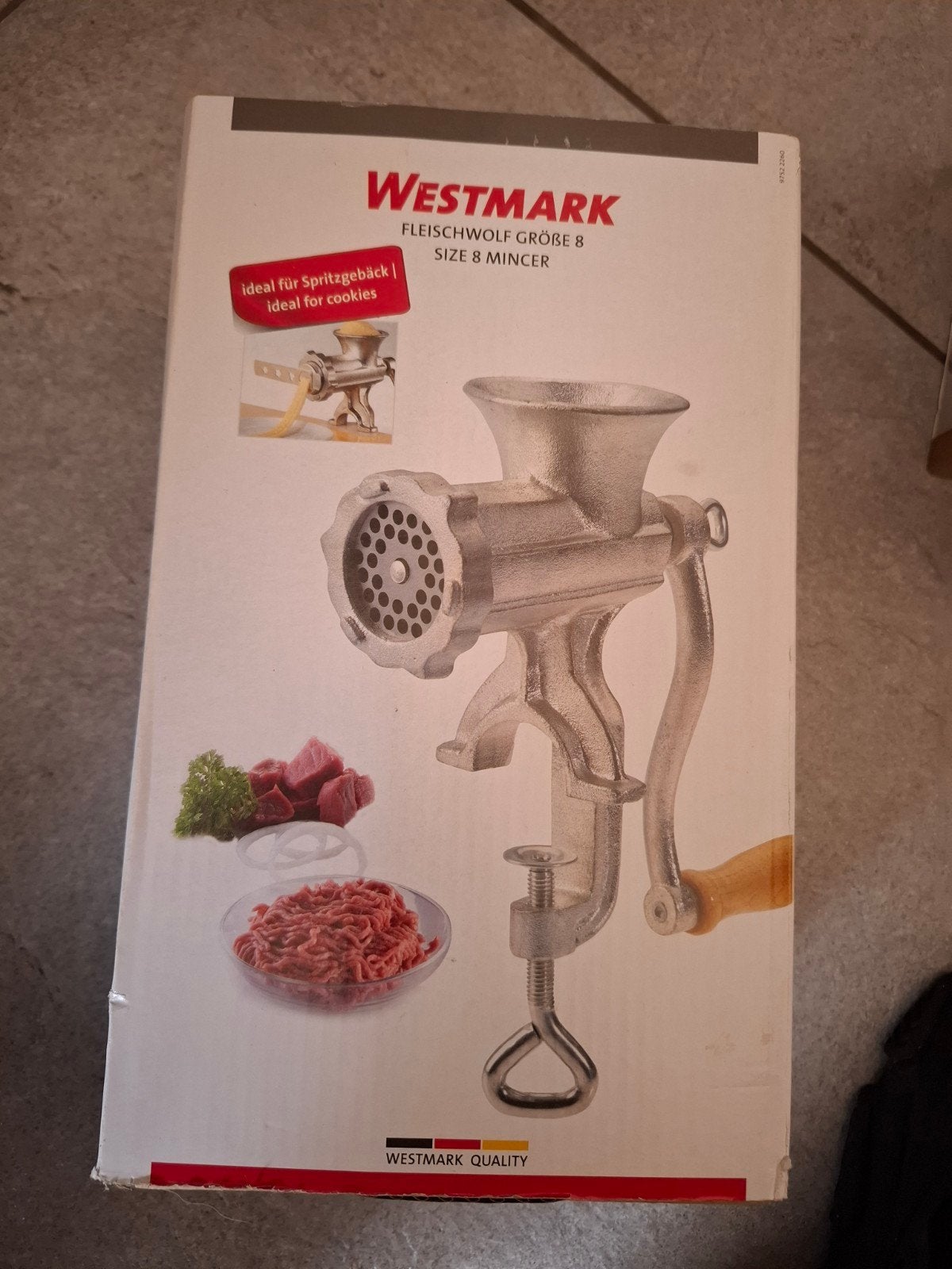 Westmark Vleesmolen Maat 8 - Nieuw in doos, Overige typen, Ophalen of Verzenden, Metaal, Overige merken