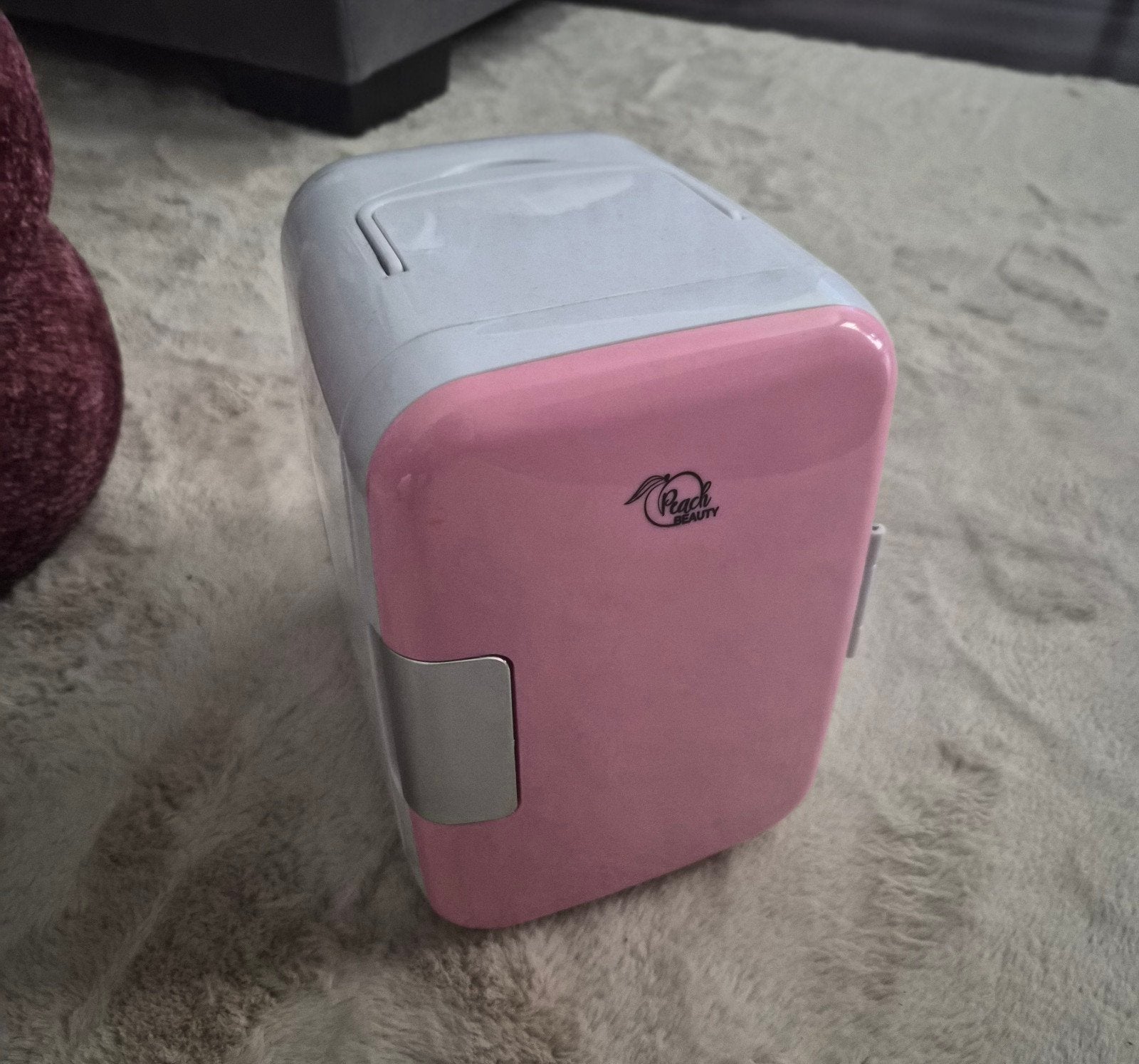 Roze Mini Koelkast - Verwarmen & Koelen, Ophalen, Minder dan 75 liter, Zonder vriesvak, Gebruikt