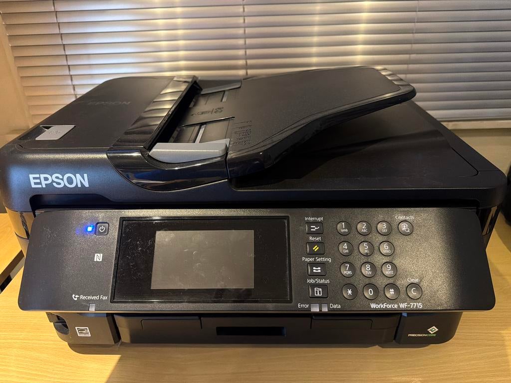 Epson WorkForce WF-7715 All-in-One Printer met extra inkt, Computers en Software, Printers, Gebruikt, Inkjetprinter, All-in-one