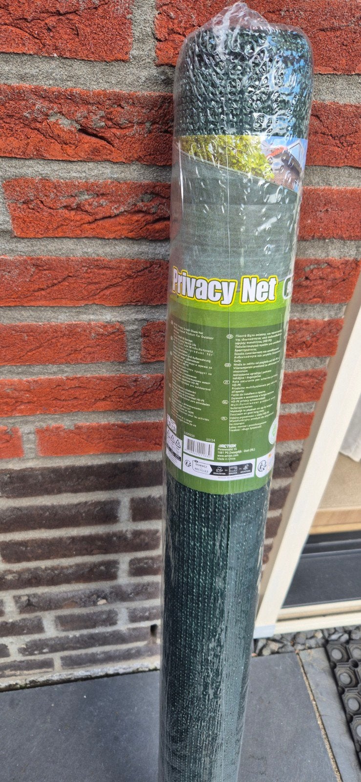 Privacy Net Groen 95 x 500 cm - Nieuw in verpakking, Tuin en Terras, Ophalen, Kunststof, 200 cm of meer, Minder dan 100 cm