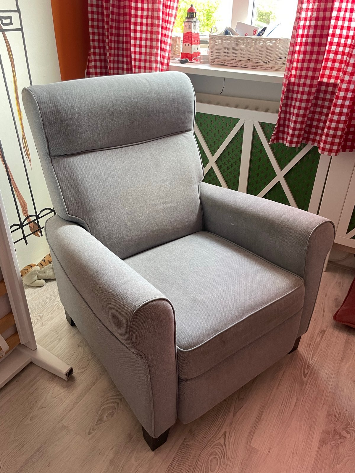 IKEA Fauteuil met twee standen - Ideaal voor ontspanning, Ophalen, Zo goed als nieuw, Stof, 75 tot 100 cm