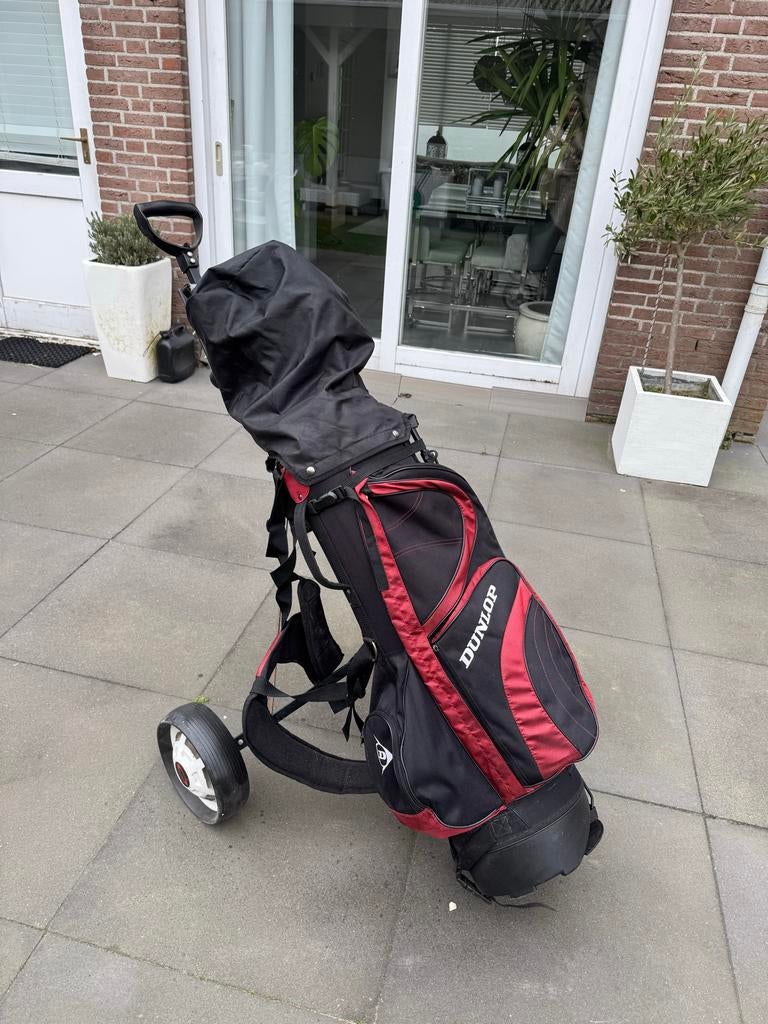 VOLLE cougar golfset in dunlop trolley ZGAN was €2000, Ophalen, Zo goed als nieuw, Set, Overige merken