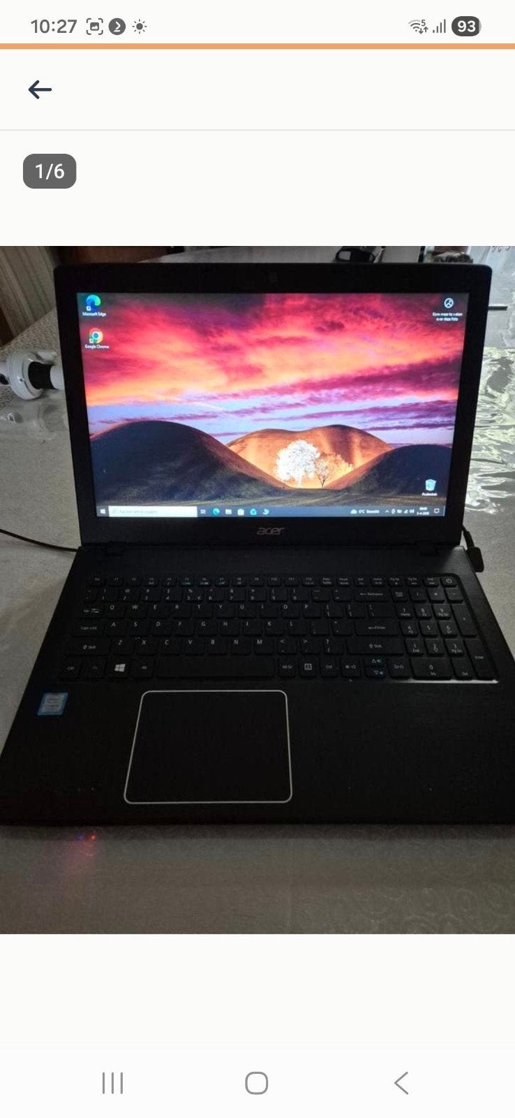 Acer laptop 100% goed, Computers en Software, Windows Laptops, Ophalen of Verzenden, Zo goed als nieuw, 15 inch, 2 tot 3 Ghz