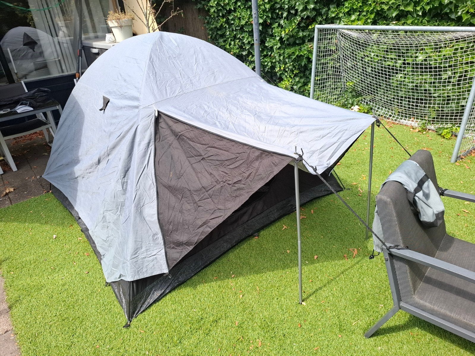 Koepeltent met binnen- en buitentent, compleet, Ophalen, Gebruikt